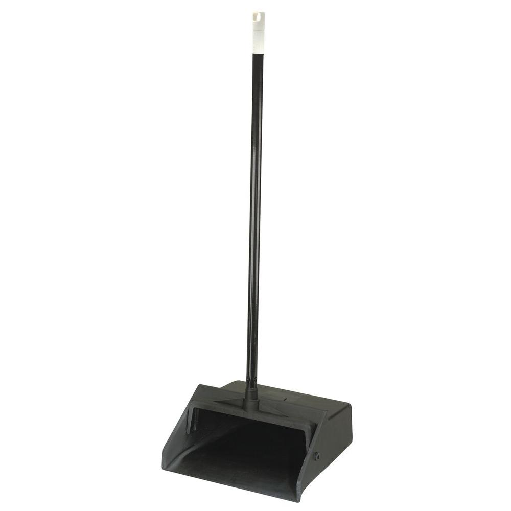Carlisle Duo-Pan 12 inch Black Lobby Dust Pan (6-Pack) by Carlisle