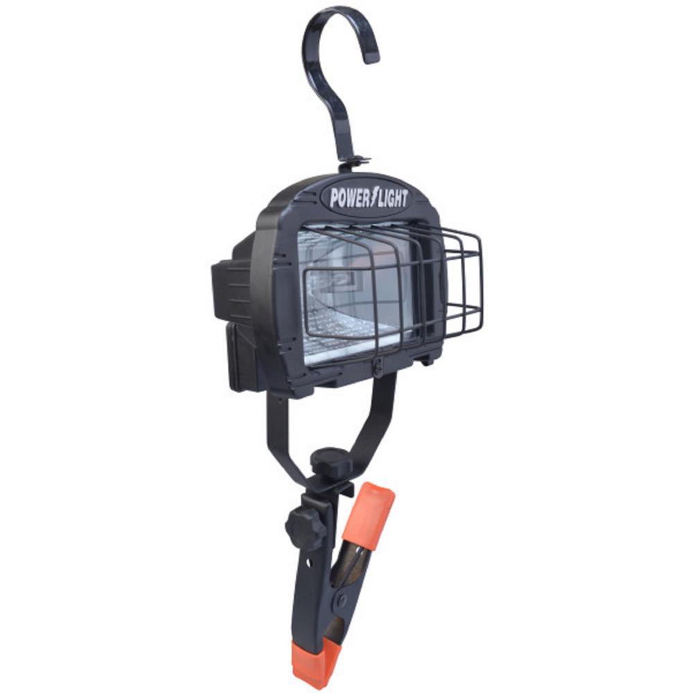Clamp Work Lights Commercial Lighting The Home Depot 250 Watt 10 Ft Halogen Portable Clamp Work Light
