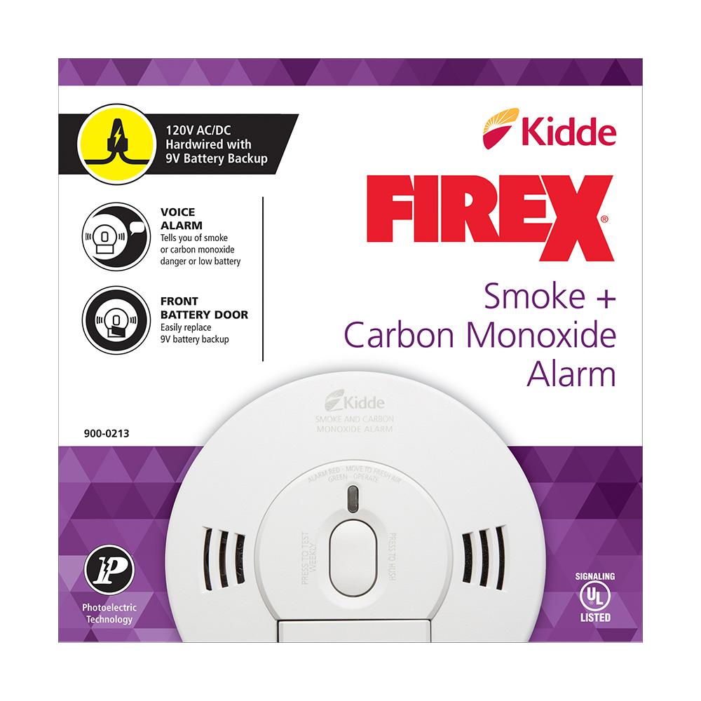 Kidde Firex Hardwired Combination Smoke and Carbon Monoxide Detector