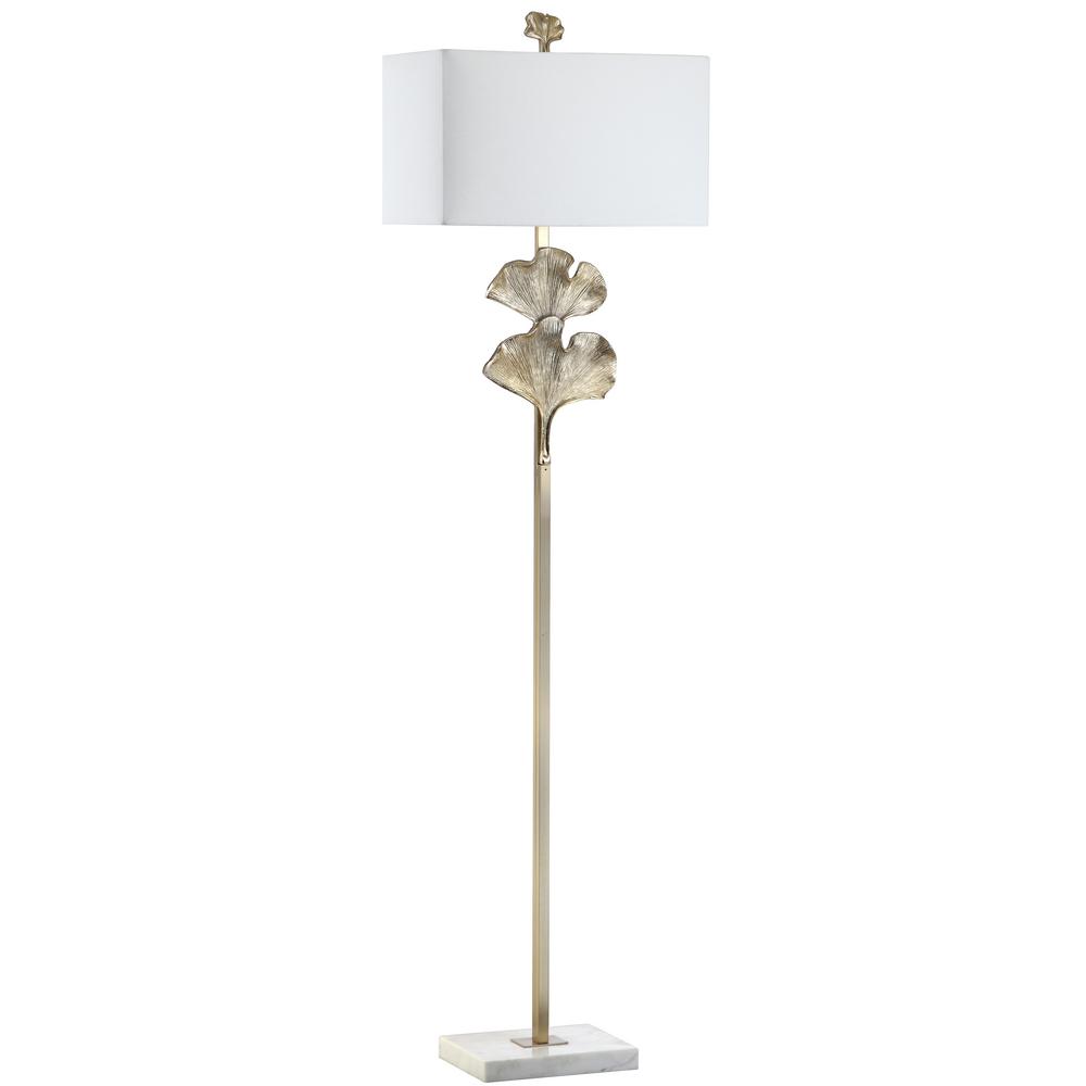 gold leaf floor lamp