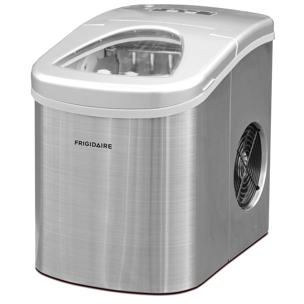 Frigidaire 26 Lb Portable Countertop Ice Maker In Stainless Steel