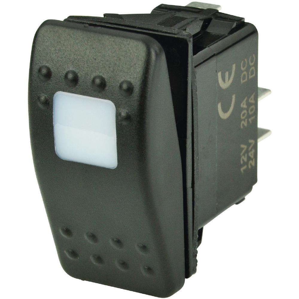 Off Contura Rocker Switch for Boats White Illuminated SPST 2 Position On