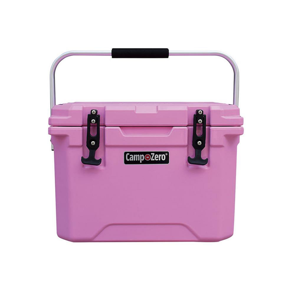 21.13 Quart Premium Cooler//Ice Chest with 4 Molded-in Cup Holders CAMP-ZERO 20L White