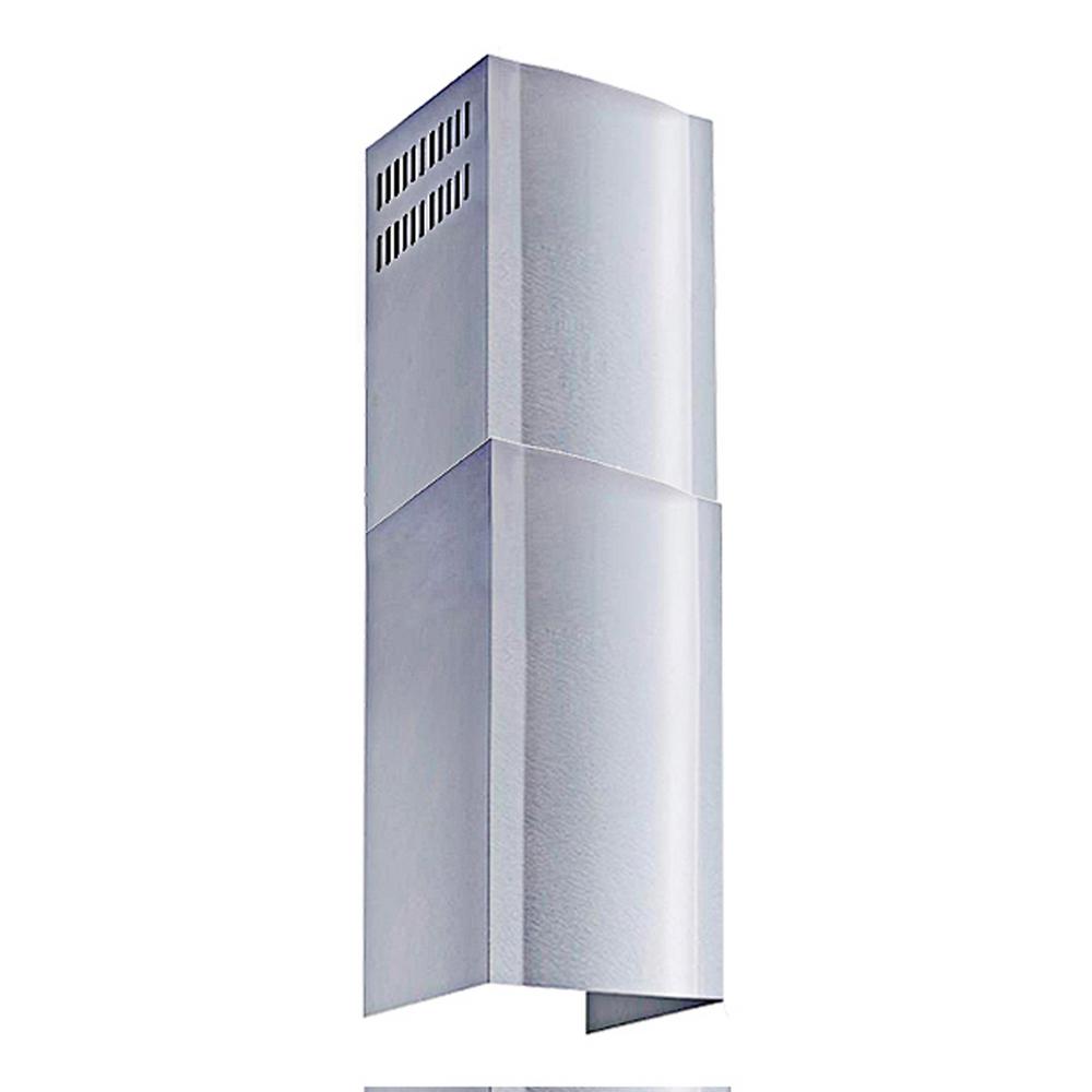 Winflo Stainless Steel Chimney Extension (up to 11 ft. Ceiling) for Stainless Steel Range Hood Chimney Extension