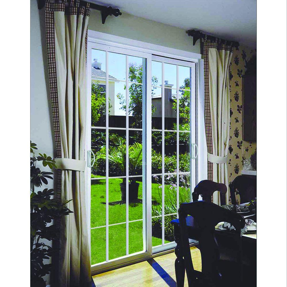 Stanley Doors 60 In X 80 In Double Sliding Patio Door With 15