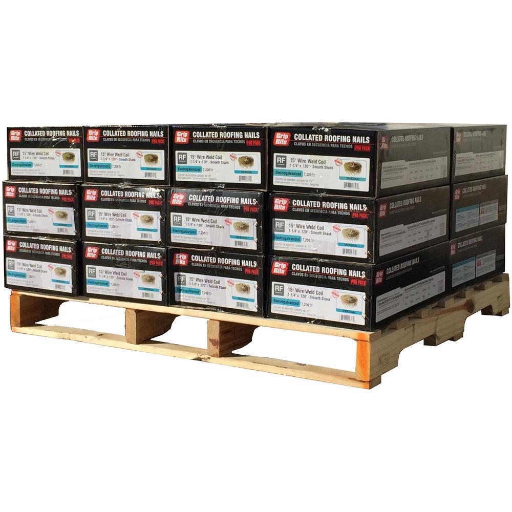 GripRite 11/4 in. x 0.120 in. 15 Electro Galvanized Coil Roofing