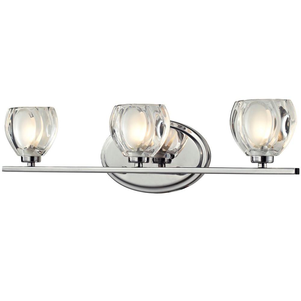 Volume Lighting Marti 3-Light Chrome Bath and Vanity Light-V1523-3 ...