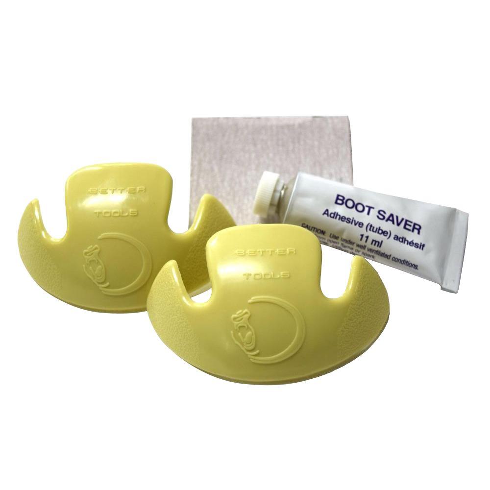 OneSizeFitsAll Brown Flexible Rubber Boot Saver Toe Protectors60251 The Home Depot