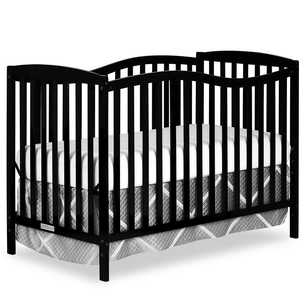 Dream On Me Chelsea 5in1 Black Convertible Crib680K The Home Depot