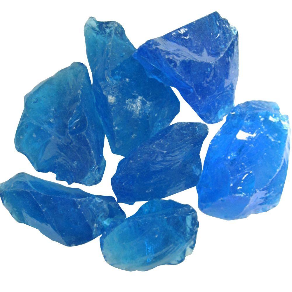 Az Patio Heaters 0 75 In Turquoise Recycled Fire Glass Rglass Trq