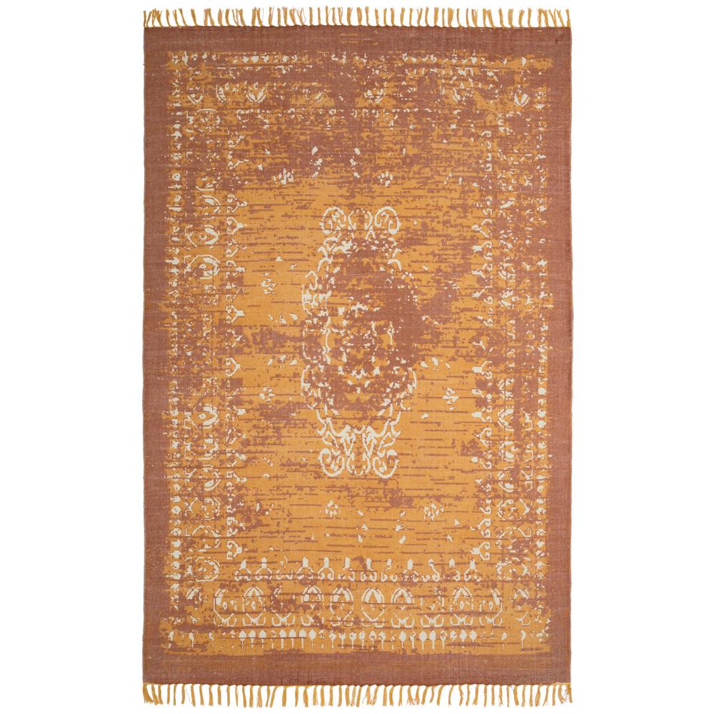 Vintage Wash Copper Orange 4 Ft X 6 Area Rug Cpd4005 The Vintage Wash Copper Orange 4 Ft X 6 Area Rug