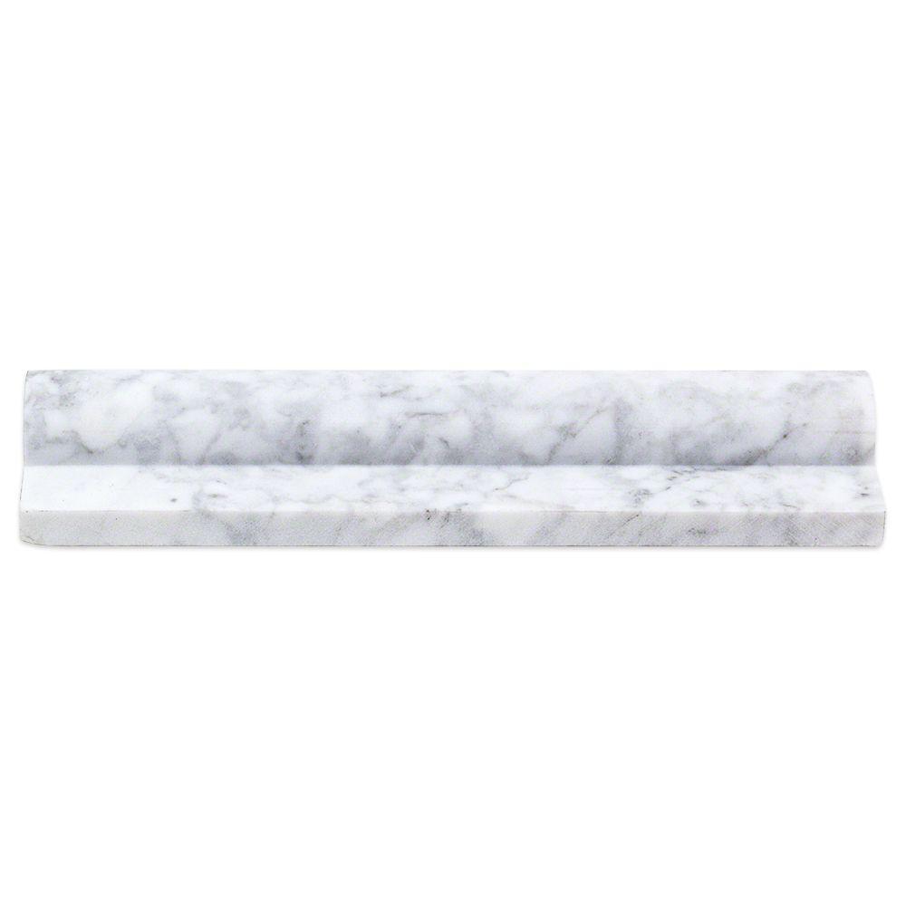 White Chair Rail Kitchen Tile Trim Tile The Home Depot