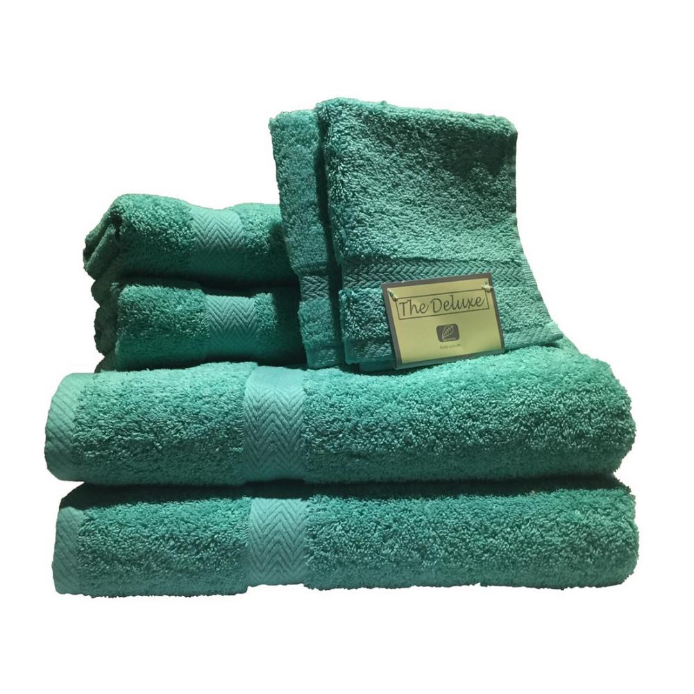 Espalma Deluxe 6Piece Cotton Terry Bath Towel Set in Bermuda852756