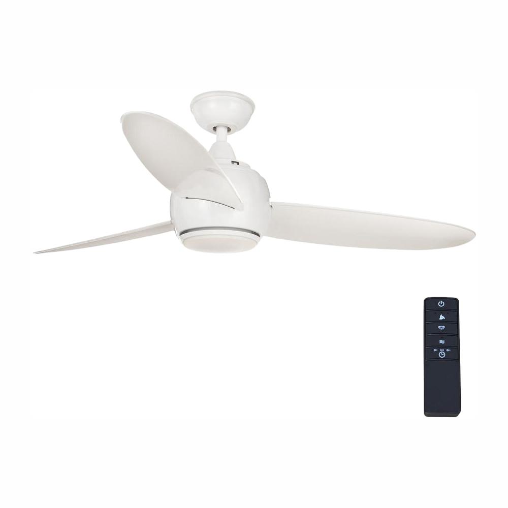 Home Decorators Collection Piccadilly 52 In Led Indoor Espresso Bronze Ceiling Fan With Light Kit And Remote Control Yg503 Eb The Home Depot