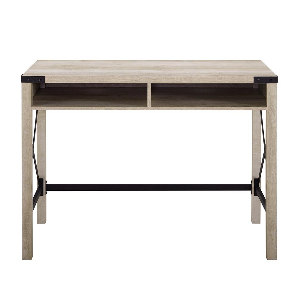 Walker Edison Furniture Company White Oak Modern Farmhouse Metal