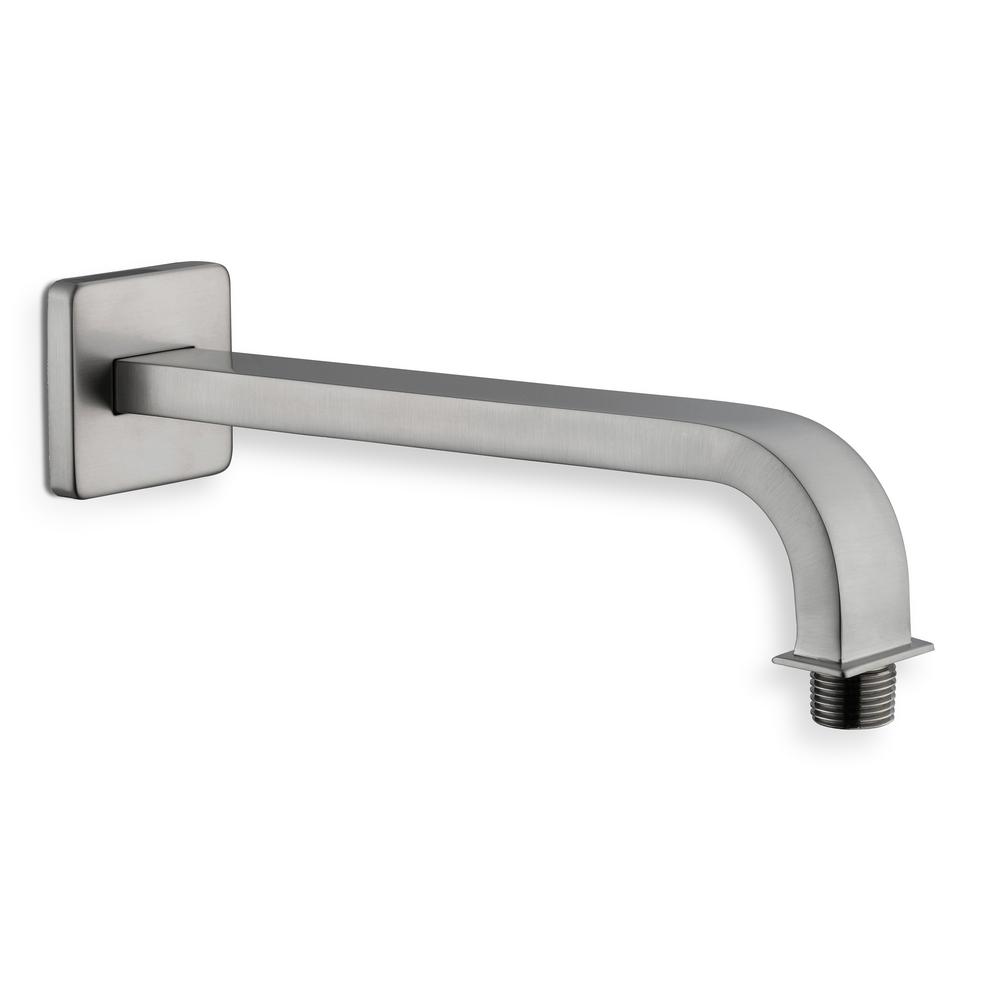 Glacier Bay Modern 10 In Brass Square Shower Arm Brushed Nickel Brass Square Shower Arm In Brushed Nickel