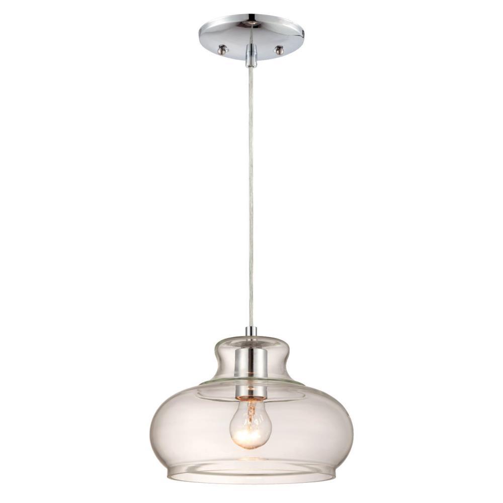 Westinghouse 1-Light Chrome Pendant-6345800 - The Home Depot