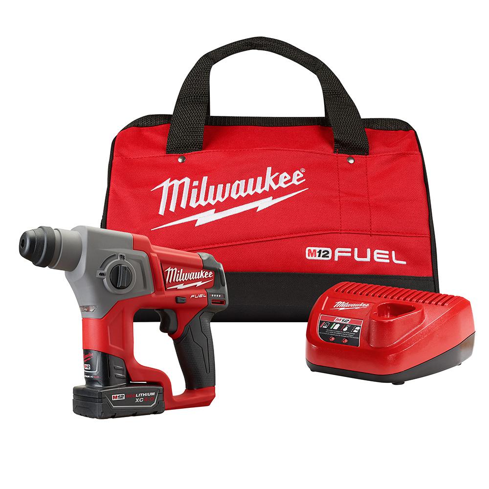 Milwaukee M12 12Volt LithiumIon Cordless 1/2 in. SDSPlus Rotary