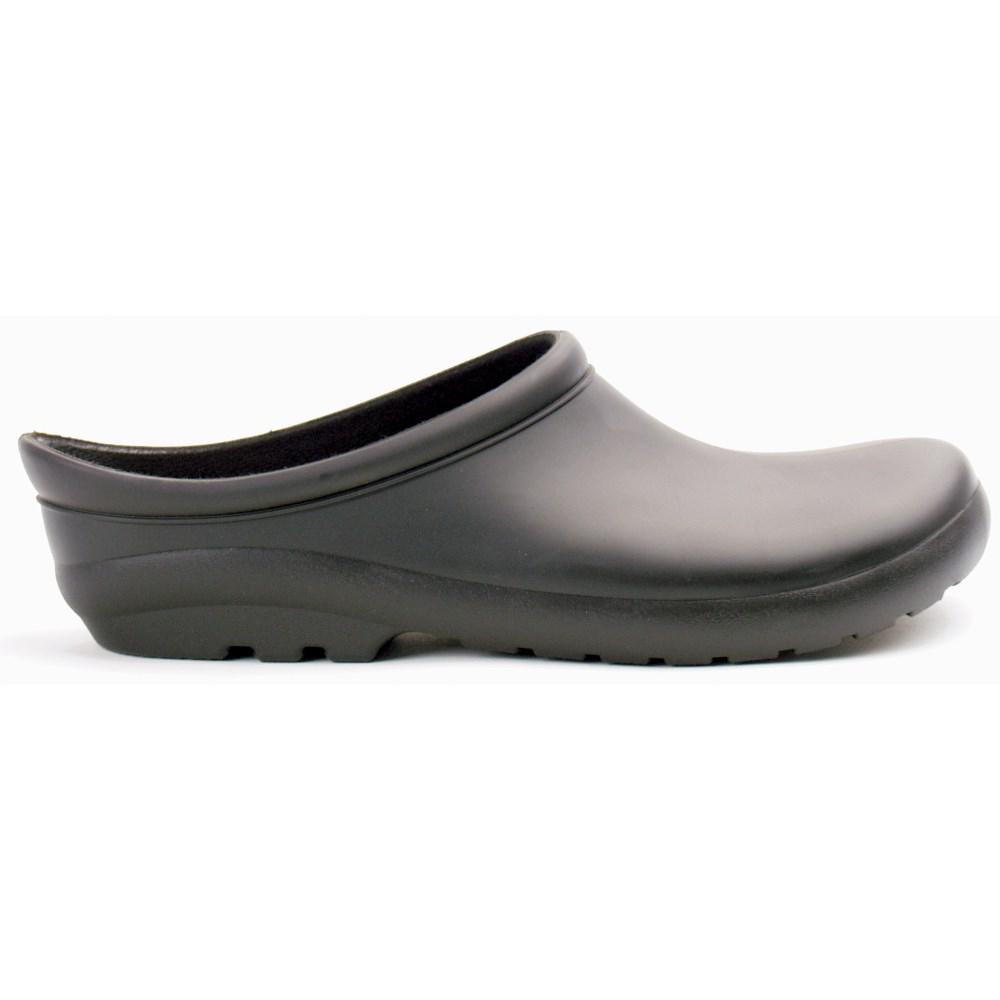 gray clogs shoes