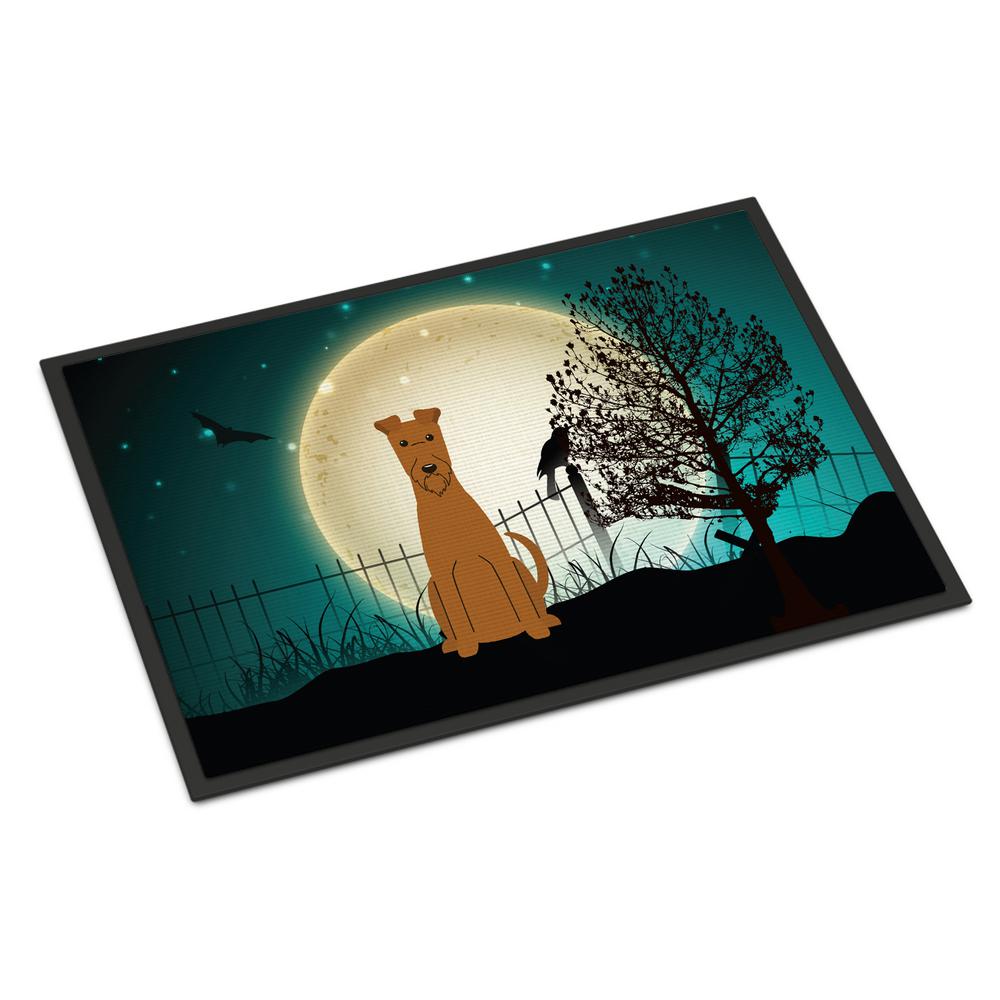 Caroline S Treasures 24 In X 36 In Indoor Outdoor Halloween Scary Irish Terrier Door Mat Bb2252jmat The Home Depot