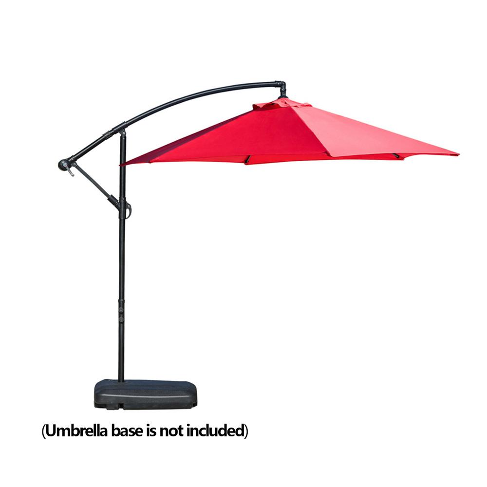 Top Home Space 10 Ft Aluminum Cantilever Patio Umbrella In Red Tp25218 The Home Depot