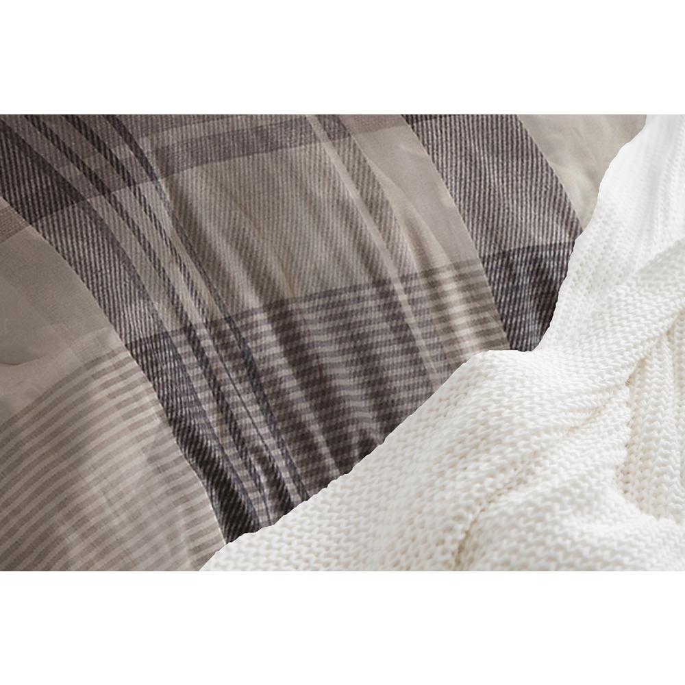 A1 Home Collections Madras 3 Piece Black White Queen Duvet Cover