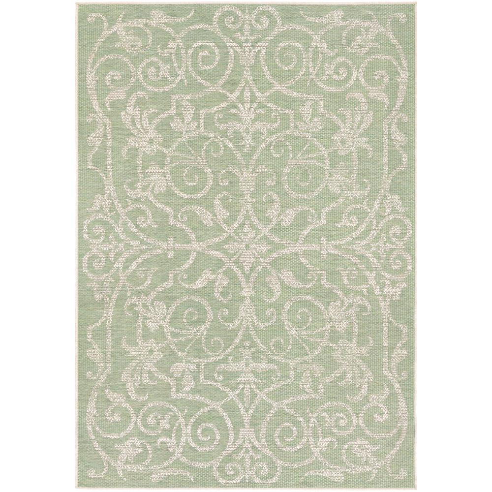 Couristan Monaco Summer Quay Ivory Light Green 8 Ft X 11 Couristan Monaco Summer Quay Ivory