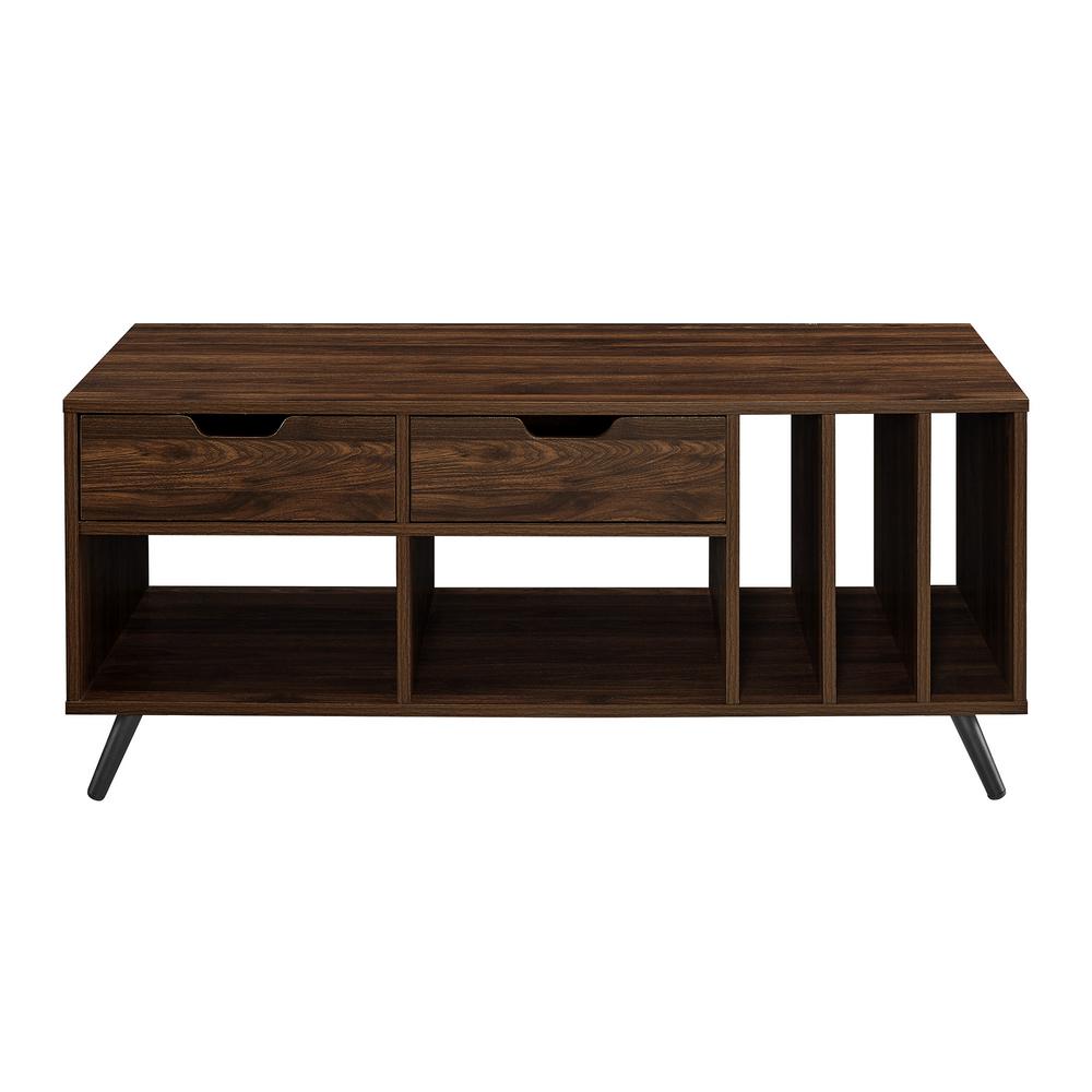 Welwick Designs 44 In Dark Walnut 2 Drawer Storage Coffee Table Hd8491 The Home Depot - Dark Walnut Coffee Table With Drawers Welwick Designs 44 In Dark Walnut 2 Drawer Storage Coffee Table Hd8491 The Home Depot - Dark Walnut Coffee Table With Drawers