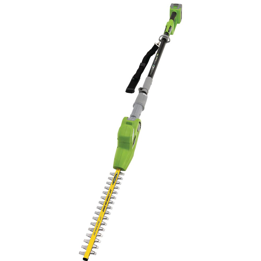Sun Joe 7.2Volt 2in1 Cordless Grass Shear and Hedge Trimmer with Extension Pole in Gray