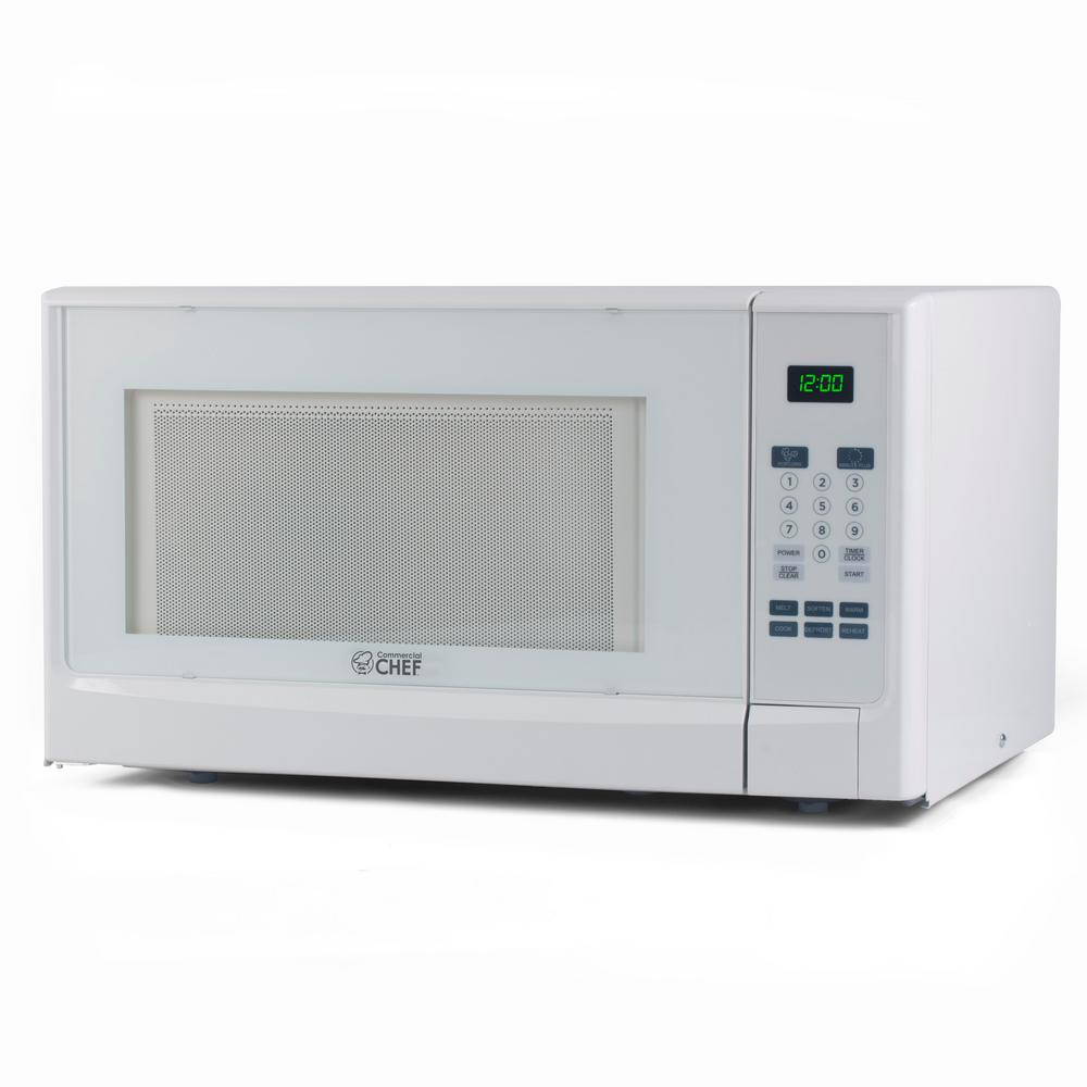 Commercial CHEF 1.4 cu. ft. Countertop Microwave White