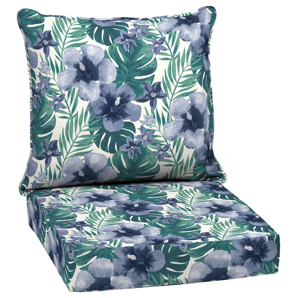 ARDEN SELECTIONS 24 in. x 22.5 in. Salome Tropical 2-Piece Outdoor Deep ...