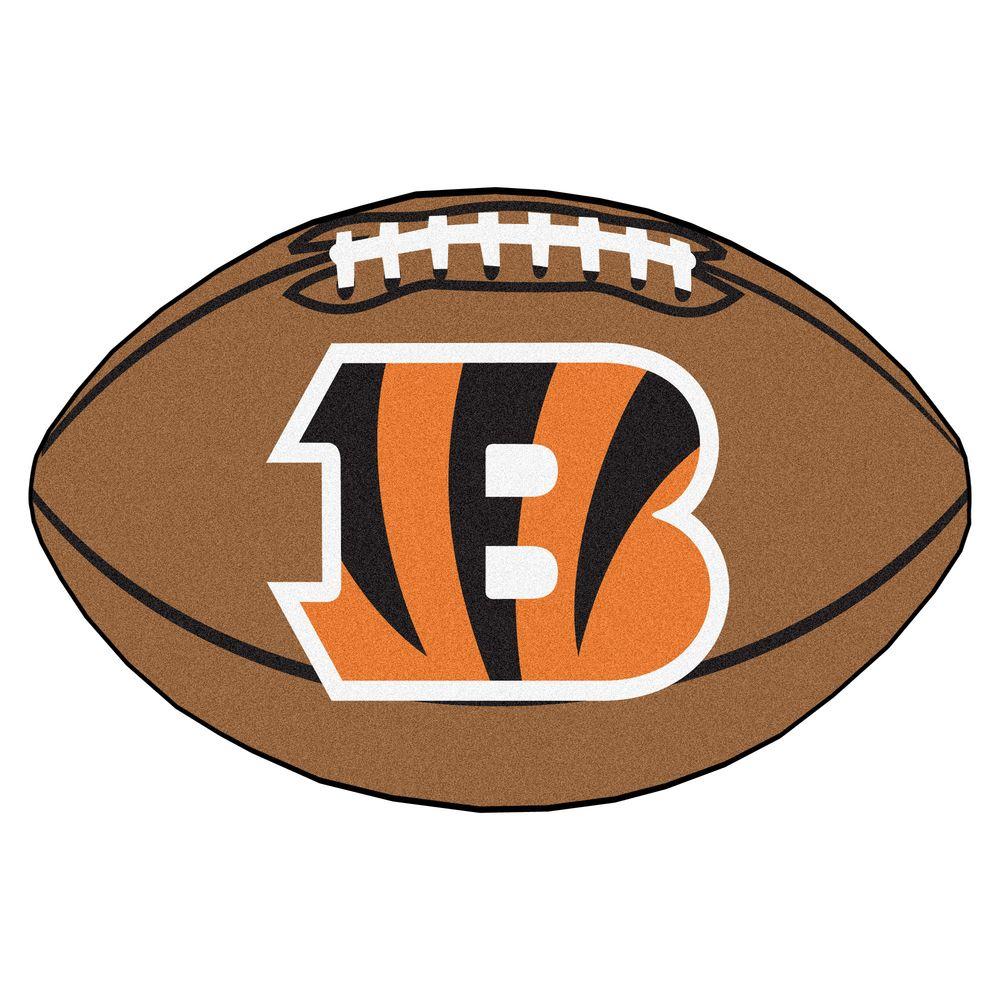 FANMATS NFL Cincinnati Bengals Brown 2 ft. x 3 ft. Specialty Area Rug