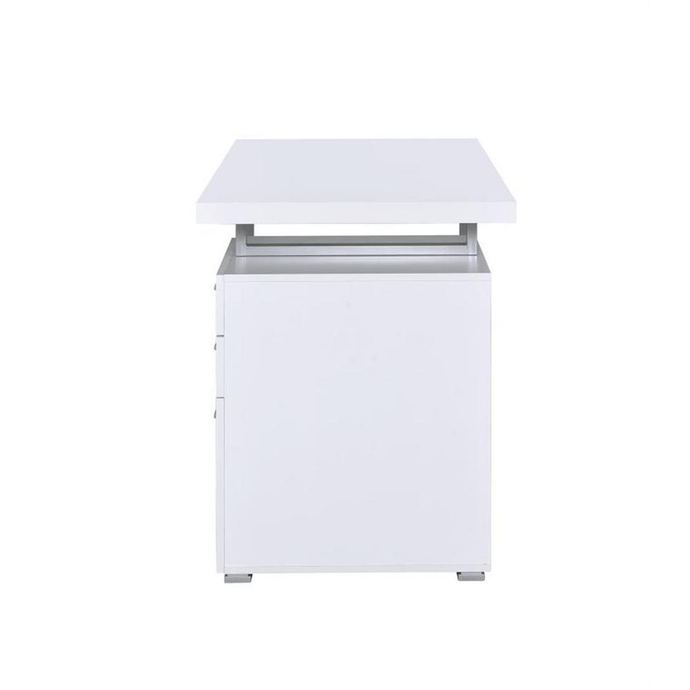 Coaster Writing Desk With File Drawer And Reversible Set Up White