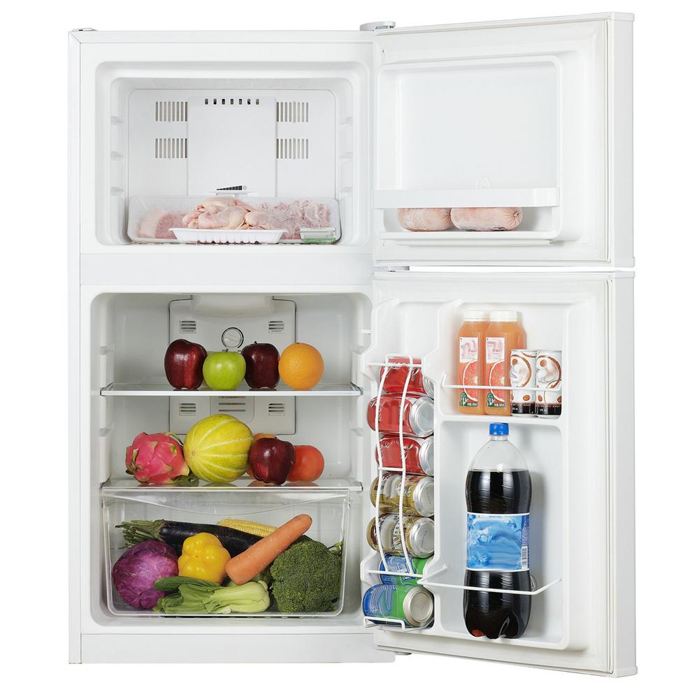 Top Door Freezer Frost Free White Mini Fridges Appliances The
