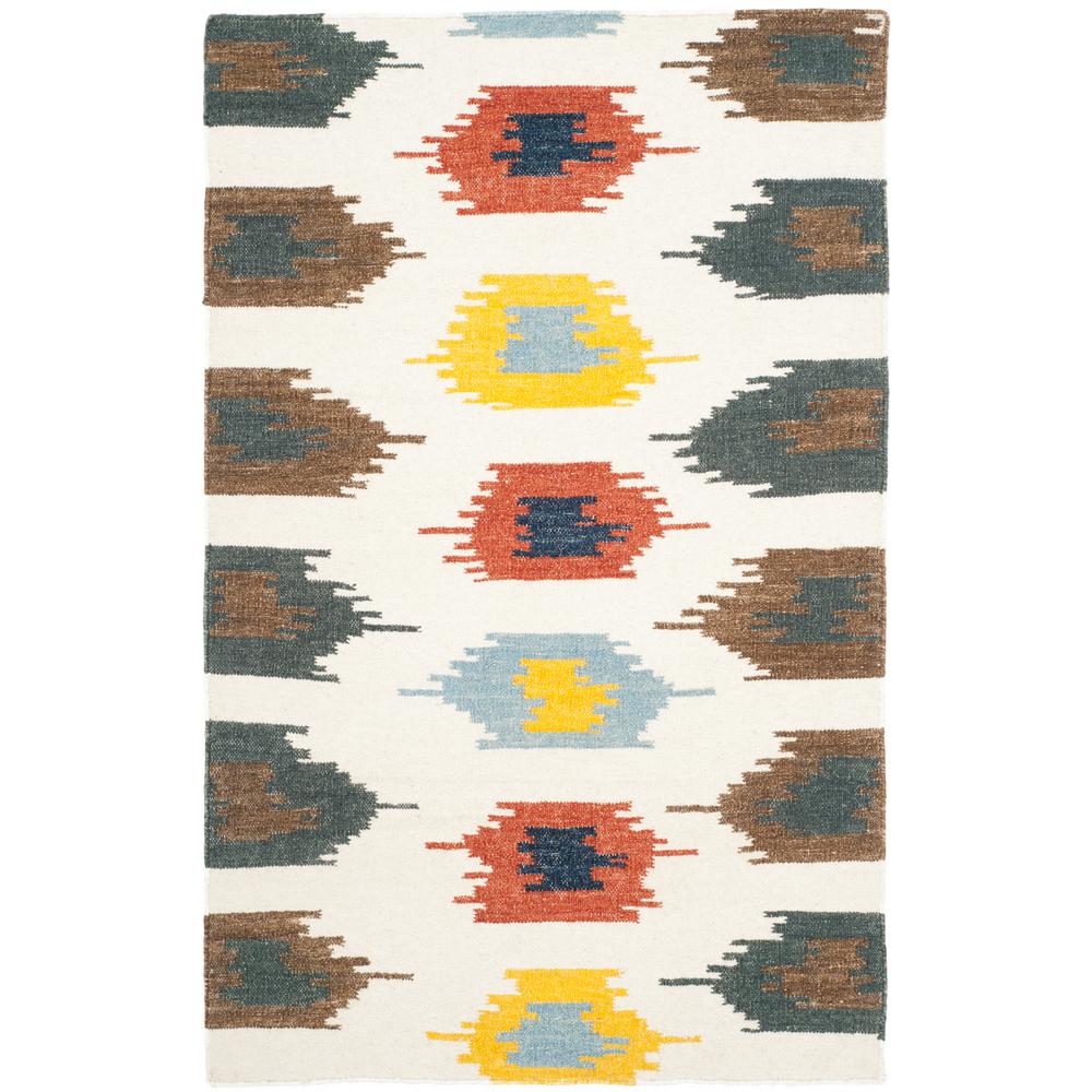Safavieh Dhurries Ivory Multi 3 Ft X 5 Area Rug Dhu648a Safavieh Dhurries Ivory Multi 3 Ft X 5