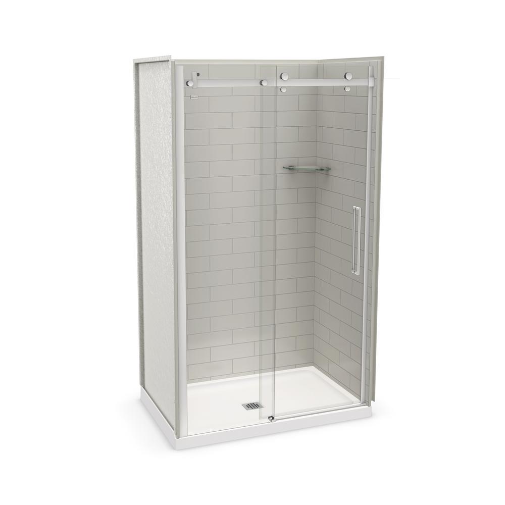 MAAX Utile Metro 32 in. x 48 in. x 83.5 in. Center Drain Alcove Shower