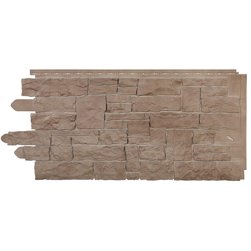 Novik Stone Sk 6 1 In X 21 25 Stacked Sand Blend Stacked Stone In Sand Blend Corner 7 92 Lin Ft Per Box Trim Plastic Siding