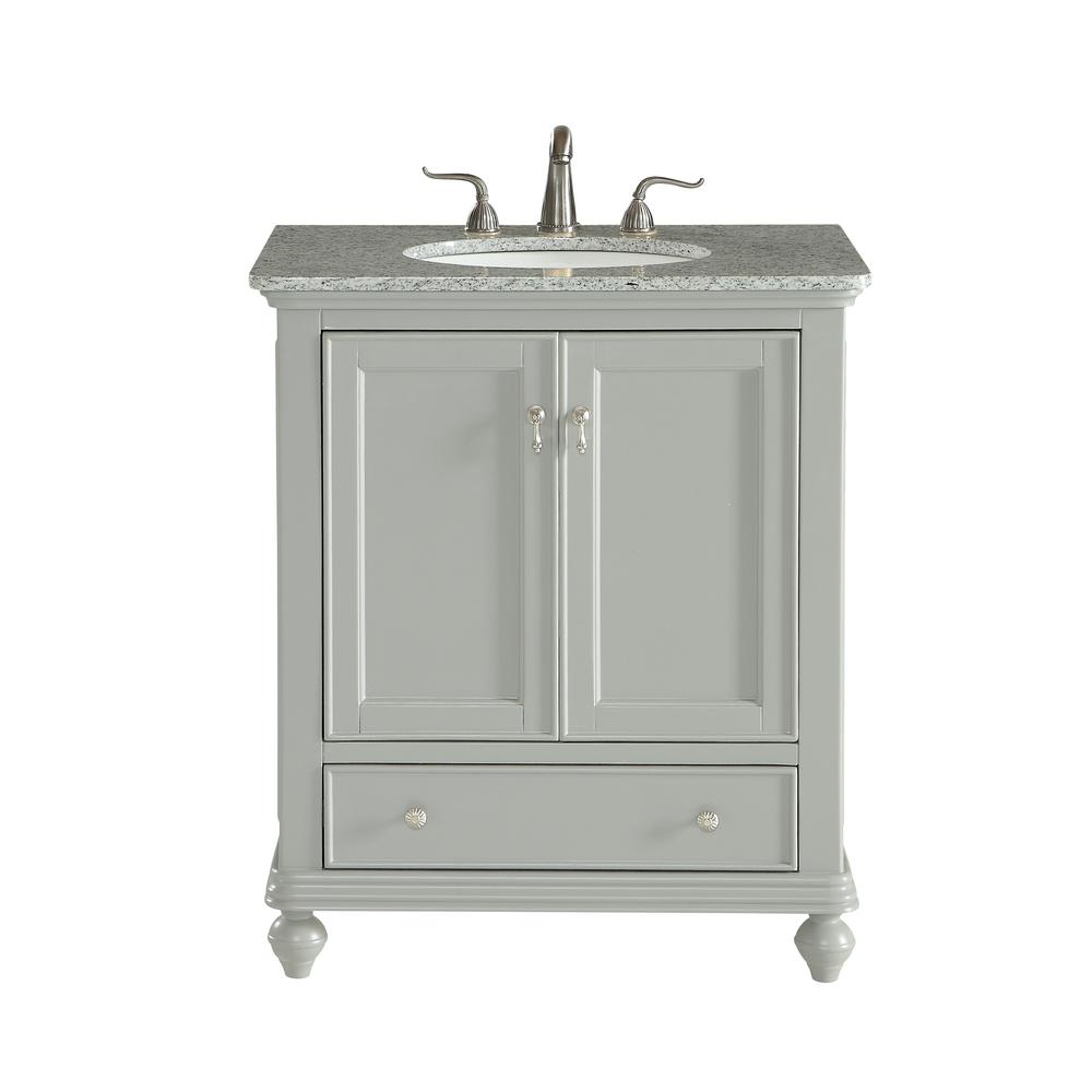 Single Sink Vanities With Tops Bathroom The Home Depot Single Bathroom Vanity With 1 Drawer Shelf 2 Doors