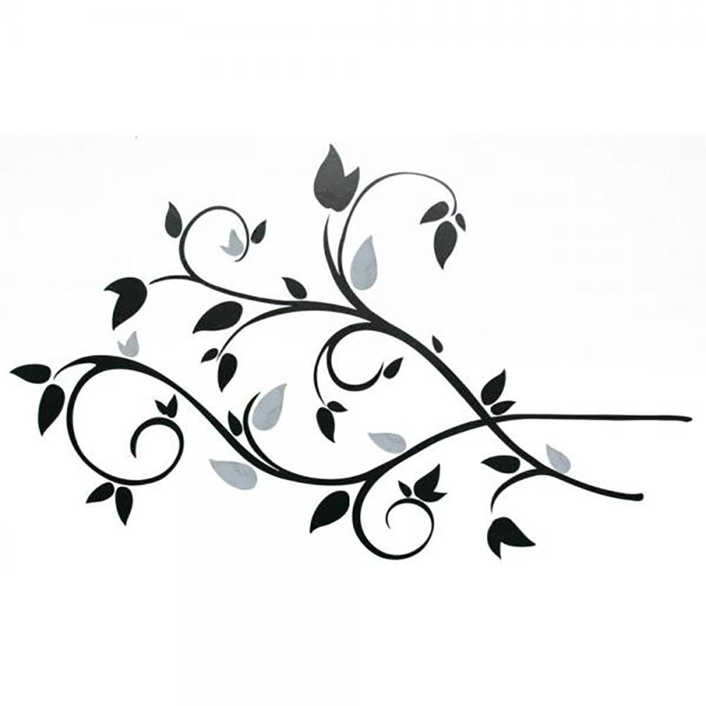 Roommates Scroll Branch Foil Leaves L And Stick Wall Decal