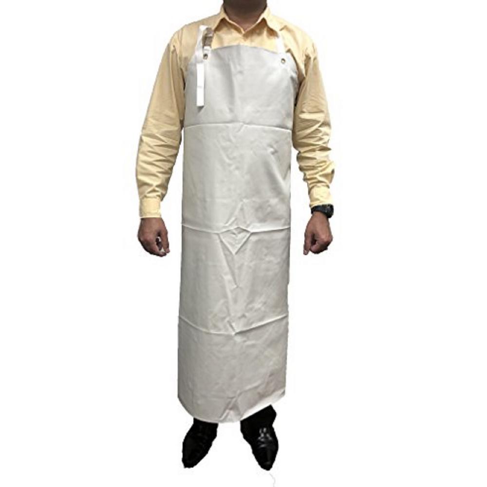 Safe Handler Yellow Heavy Duty Nitrile Industrial Bib Apron Chemical