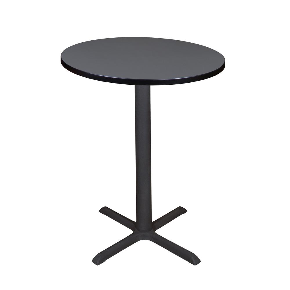 Cain Grey 30 In Round Cafe Table
