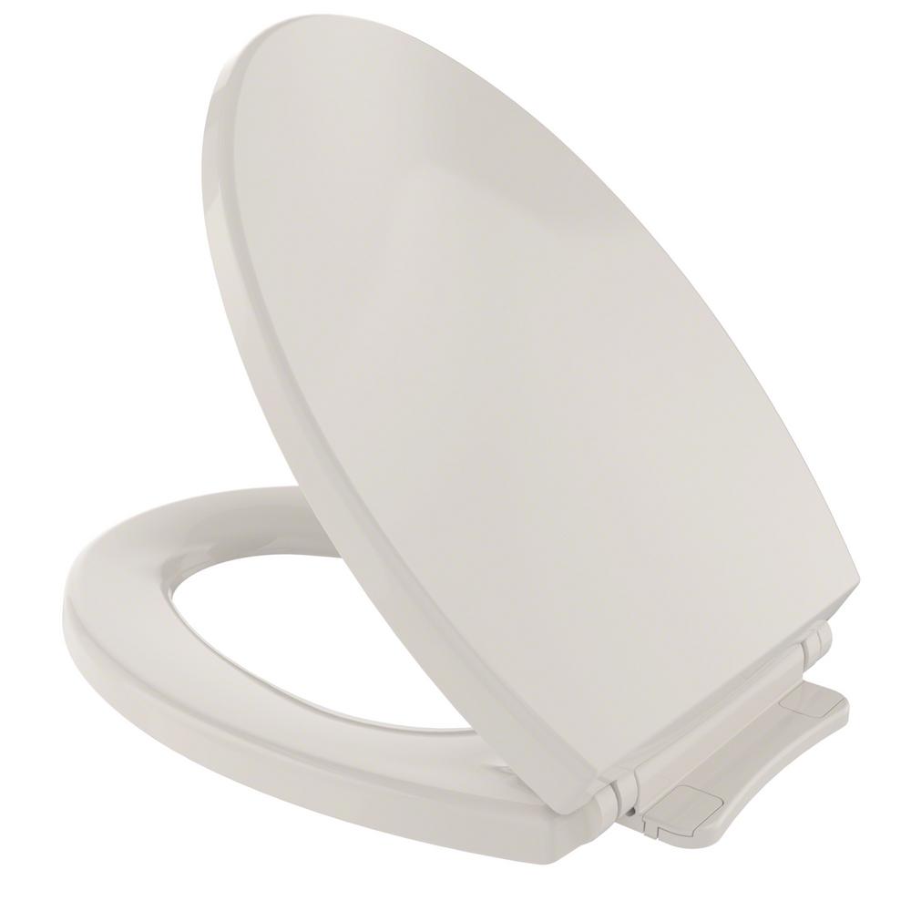 TOTO SoftClose Elongated Closed Front Toilet Seat in ...