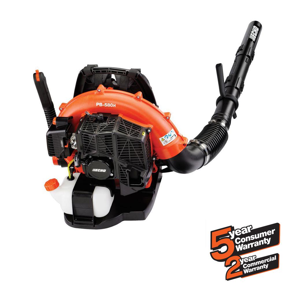 ECHO 215 MPH 510 CFM 58.2cc Gas 2-Stroke Cycle Backpack Leaf Blower ...