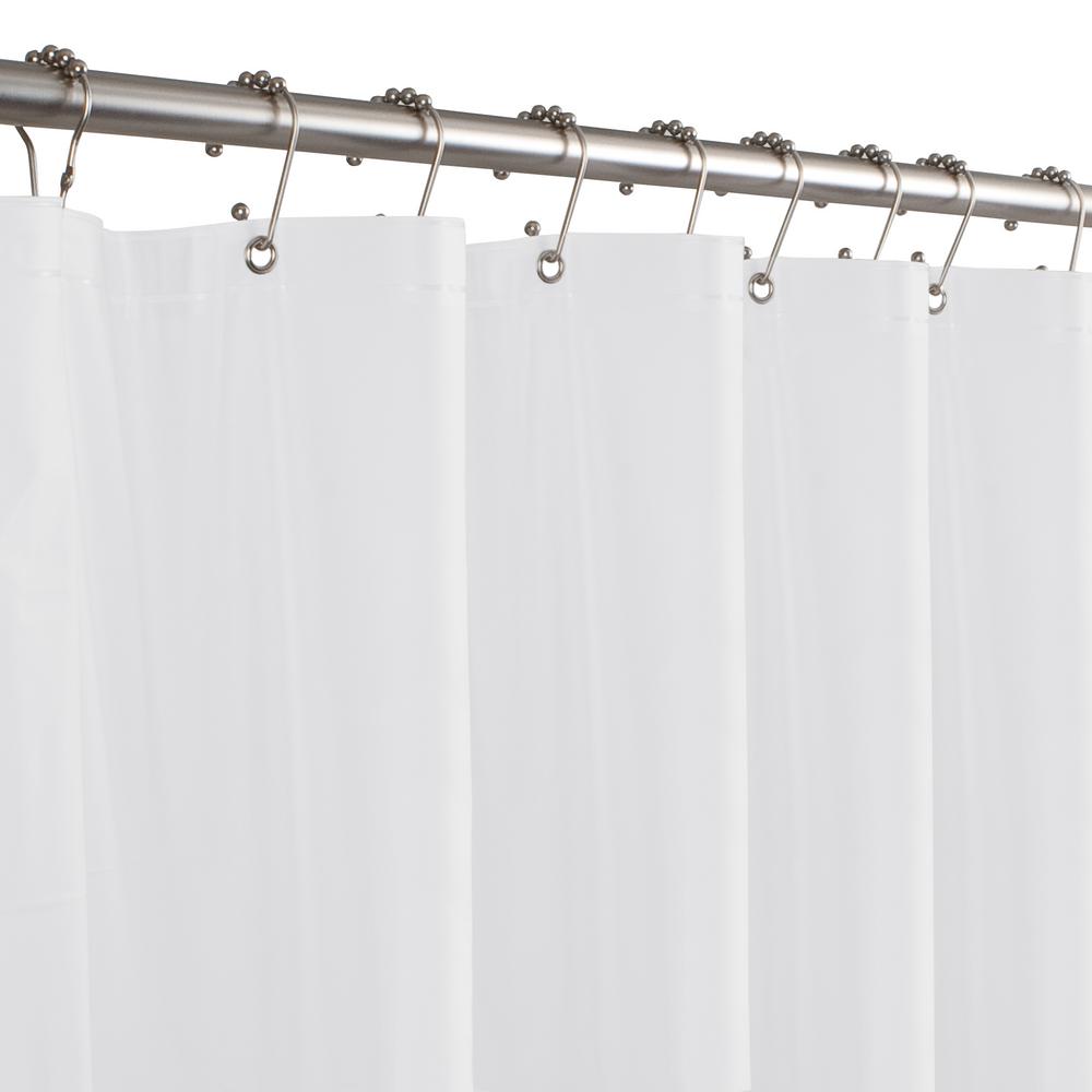 Glacier Bay Peva Premium 8 Gauge 71 In Shower Curtain Liner In