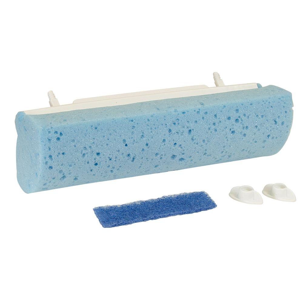Quickie Mop and Scrub Roller with Mop Refill and Microban0582MB1