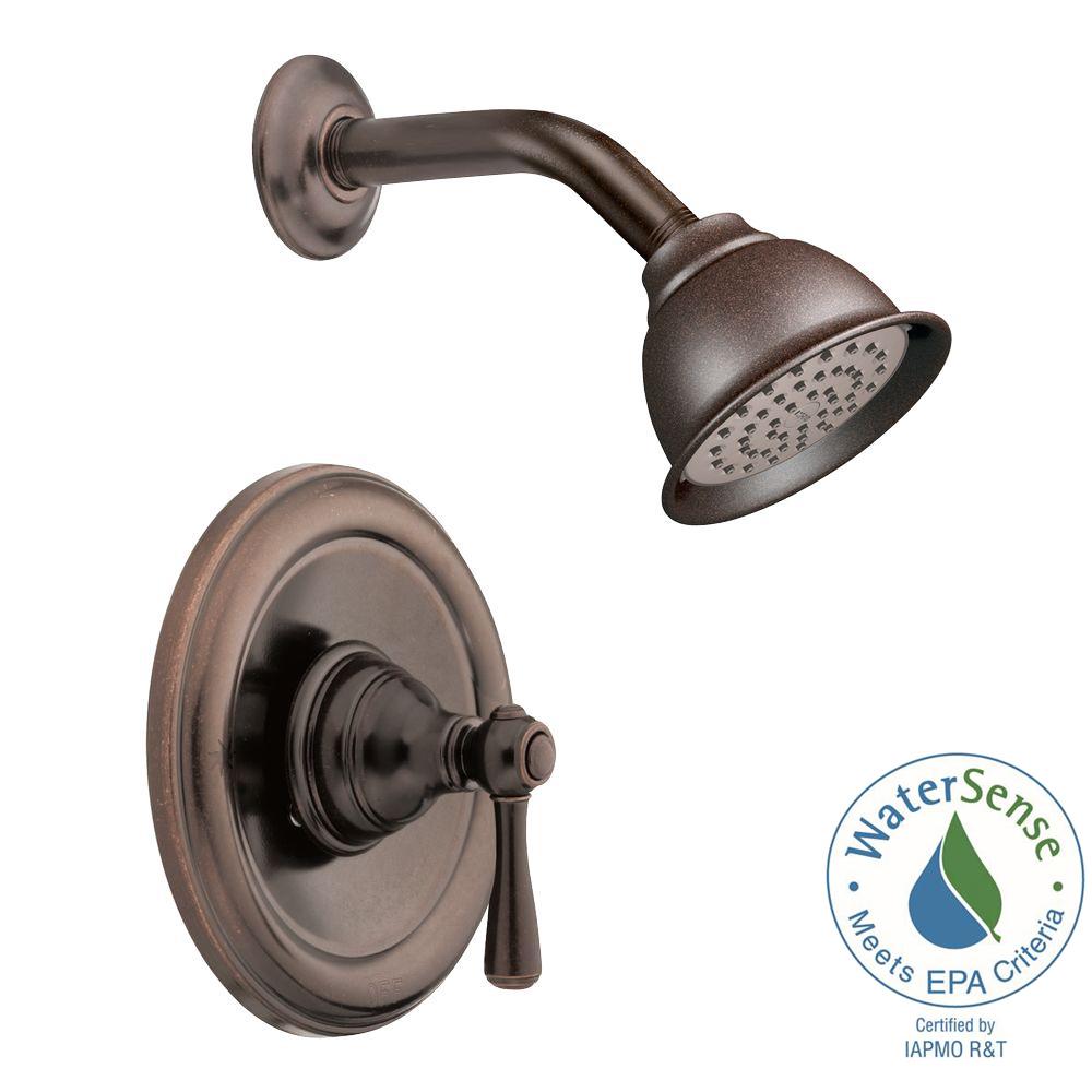 Moen Kingsley Posi Temp 1 Handle Eco Performance Shower Trim Kit In Oil Rubbed Bronze Valve Not Included