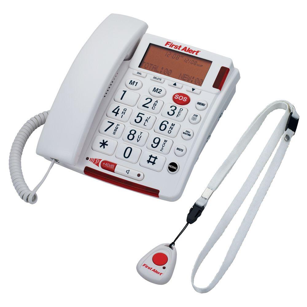 Intercom Telephones Phones The Home Depot Digital On Telephone With Emergency Key And Remote Pendant