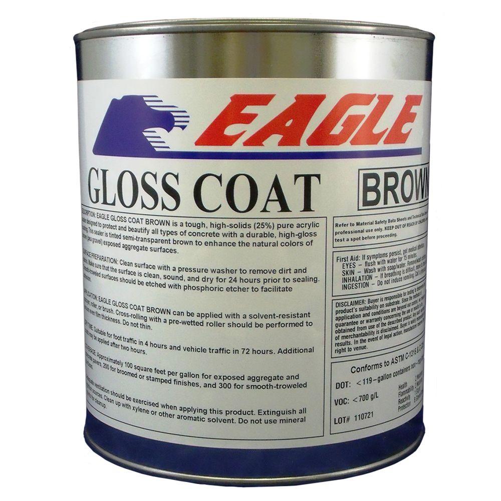 Brown Tint Concrete Cement Masonry Building Materials The Gloss Coat Brown Tinted Semi Transpa Wet Look Solvent Based Acrylic