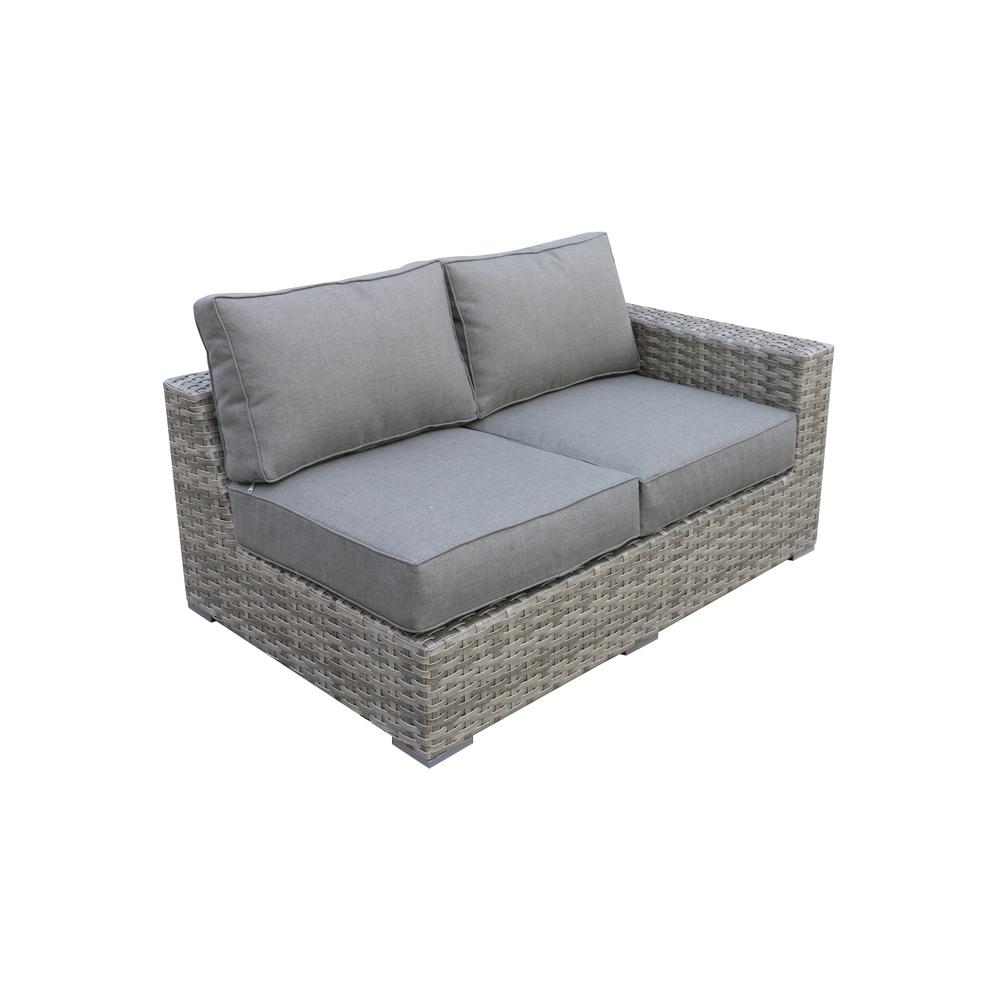 Envelor Bali Patio Wicker Left Arm Outdoor Sectional Chair With