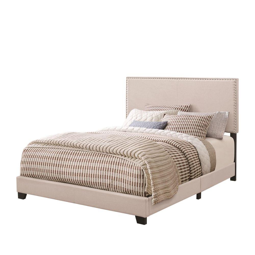 Benjara Modern Ivory Panel Twin Bed BM172144 - The Home Depot